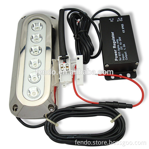 IP68 18W LED Marine Boat Yacht Fountain Pool Underwater Light CE approval